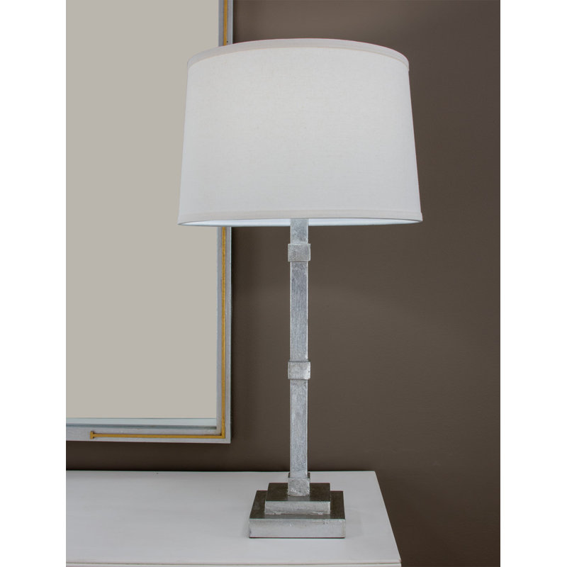 Irina Table Lamp, Antiqued Silver Leaf