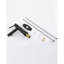 Robinet pour salle de bain à poignée simple noir mat, fixation sur comptoir à 1 trou, débit et fontaine, égratignure, conservation de l'eau, robinet d'évier à installation simple, finition à double égratignure, économie, ensemble rapide-121628558