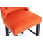 Élégante chaise de bar en velours avec boutons, mousse à haute densité, 2 pièces orange, décoration, structure en bois massif-658470167-658470153