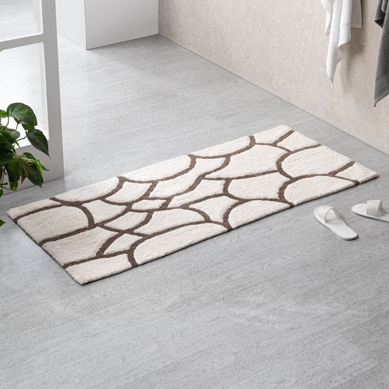 Tapis de bain Raul, l 24 po x L 60 po, Beige