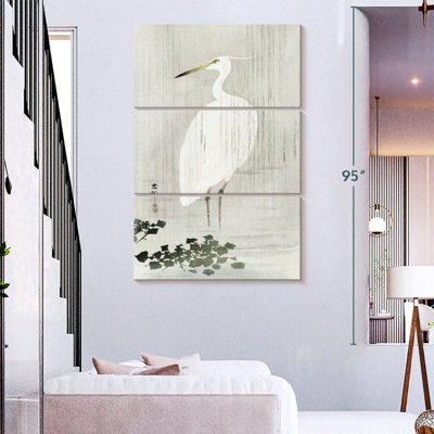Aigrette ronce sous la pluie