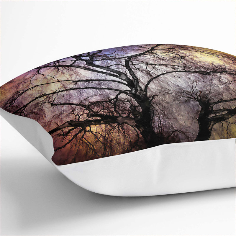 Abstract Square Cushion, 40cm H x 40cm W x 15cm D, White
