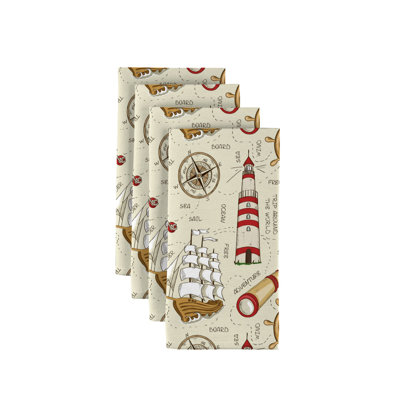 Milligan Polyester Nautical Square Napkin