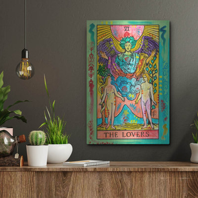 Bungalow Rose 'Tarot - The Lovers' by Dean Russo Metal Wall Art