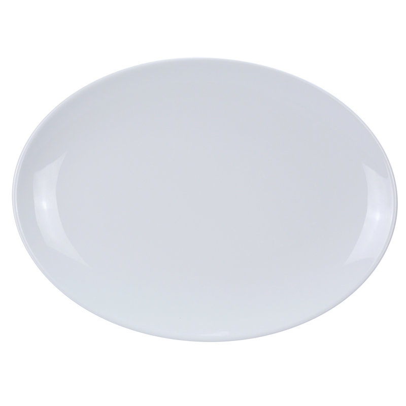  Coupe Pattern Oval Melamine Appetizer Plate