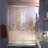 DreamLine Visions 36 inch D x 60 inch W x 74 3/4 inch H Semi-Frameless Sliding Shower Door in Chrome with Left Drain Biscuit Shower Base Kit-29345624-29345628-132418914