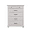Coffre transitionnel l 35 po, gris vieilli