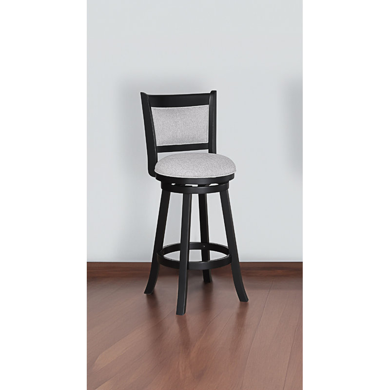 Chaise de salle à manger rembourrée à hauteur de comptoir avec tabourets pivotants (ensemble de 2)