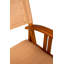 Chaise pliante en cuir Regenald, brun