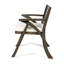 Chaise d'extérieur en bois d'acacia avec coussins-1620857938