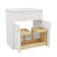 Meuble-lavabo autoportant contemporain avec poignées en céramique 30 po avec lavabo en céramique-2130322427