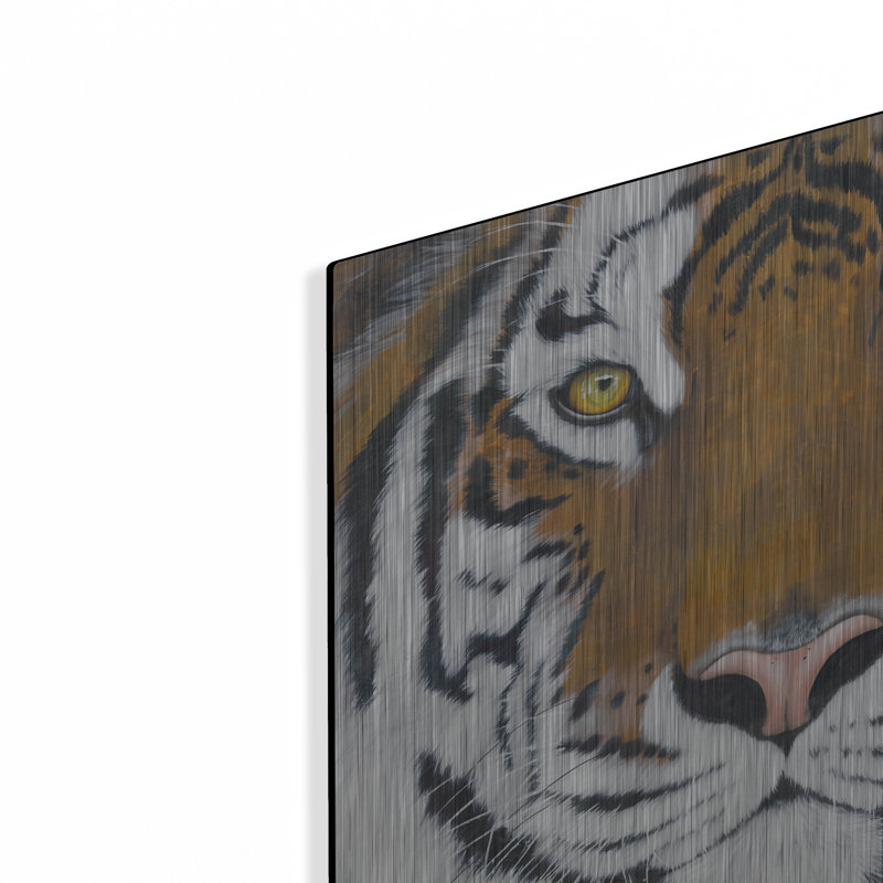 «Tiger Gaze» par Britt Hallowell, H 12 po x l 12 po