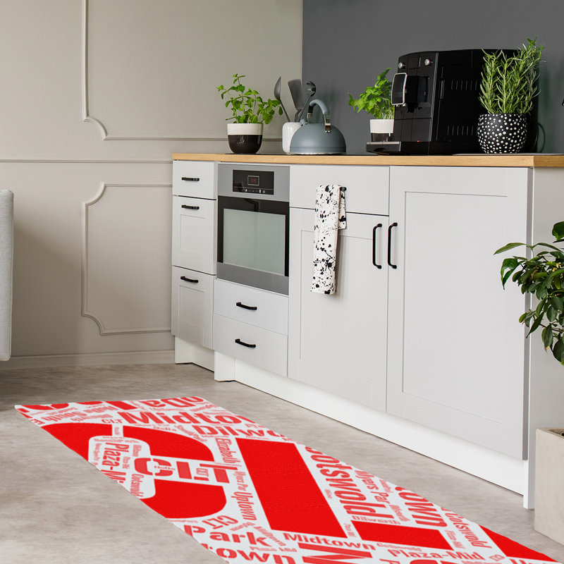 Tapis de zone rouge poils longs à tissage plat, Tapis de couloir 2,5 pi x 8 pi