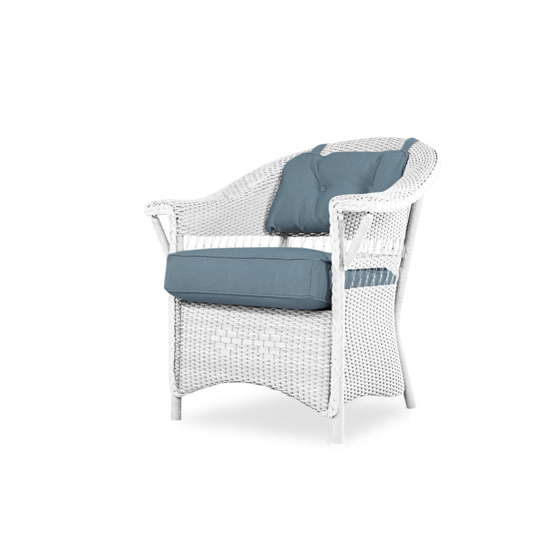 Nantucket Outdoor Dining Armchair, White, Serene Spa