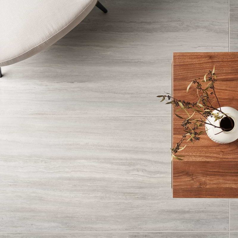 Nashville White 24X48 Matte Porcelain Tile, Gray Matte