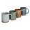 Mr. Coffee Dorsey 4 Piece Assorted Color Mug Set