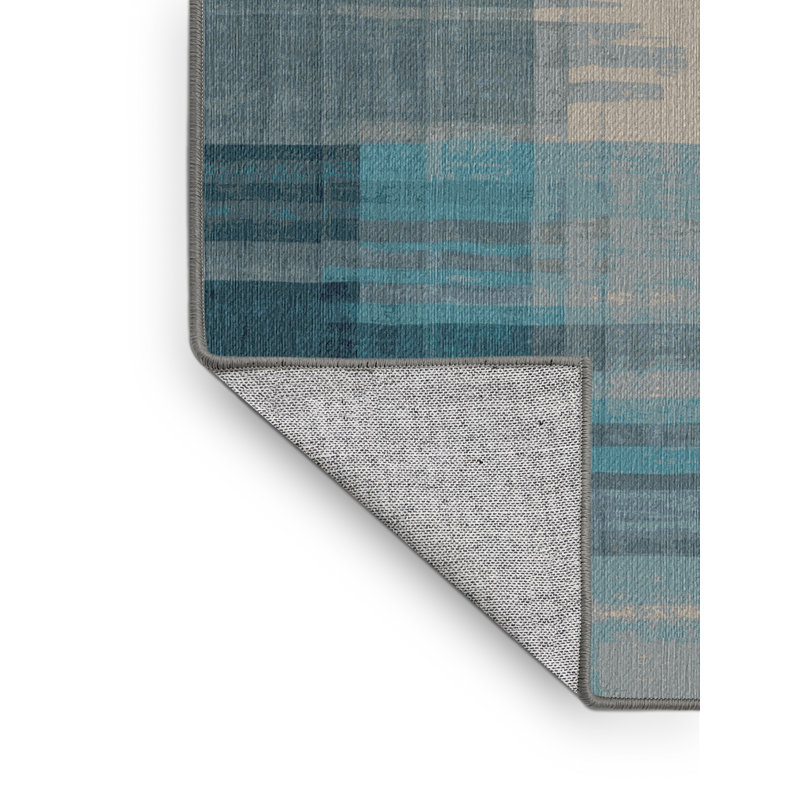 Tapis gris lavable à la machine, Carré 3 pi