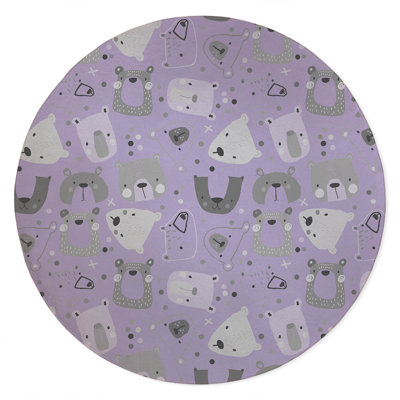 Bear Face Kids Play Mat
