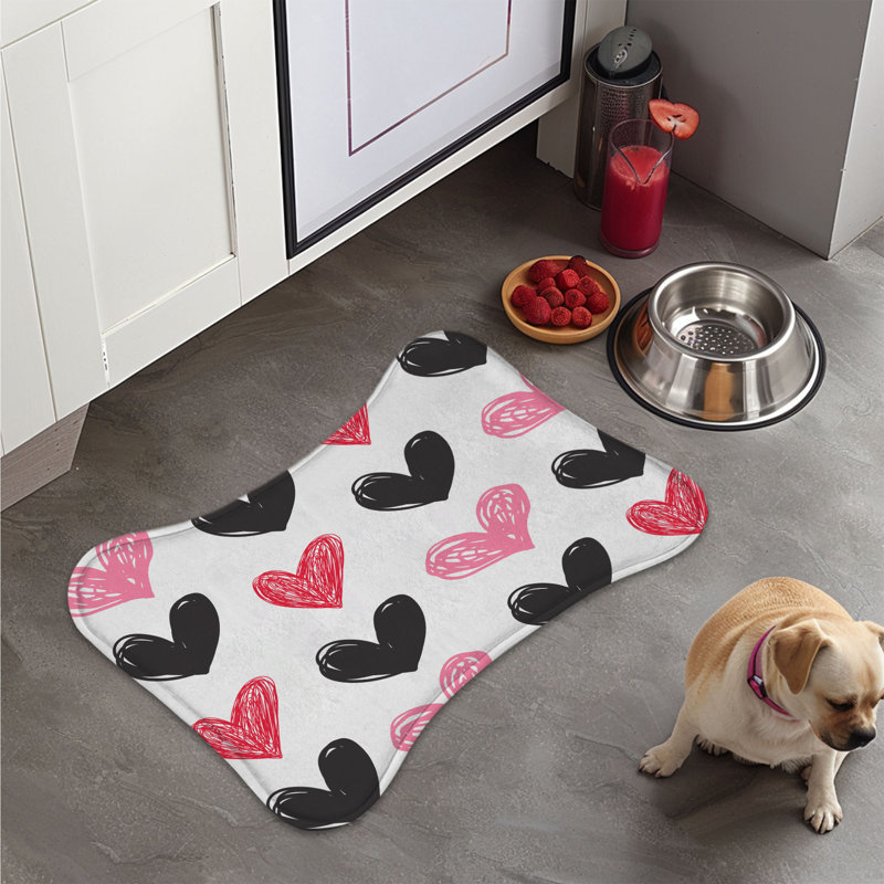 Doodle Devotion - 1 Piece Bone Shape Feeding Mat