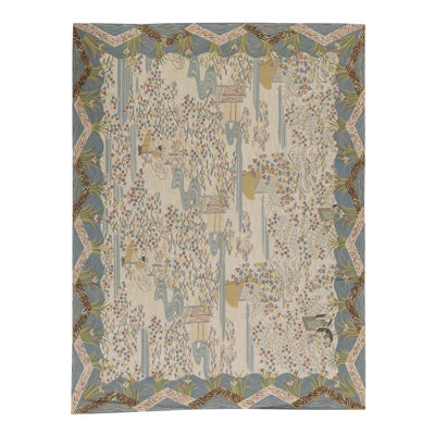 Chinese Wool Floral Indoor Rug