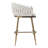 26-inch Bar Height Kitchen Island Bar Stool, with Manual Waveback, Gold Chrome Base, and Footrest-1841168359