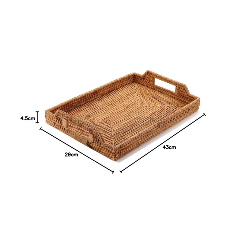 August Grove Wicker Tray