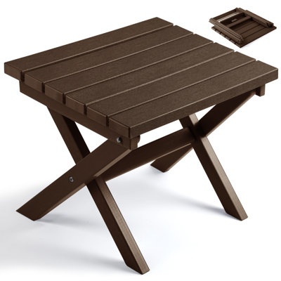 HDPE Patio Folding Outdoor Side Table