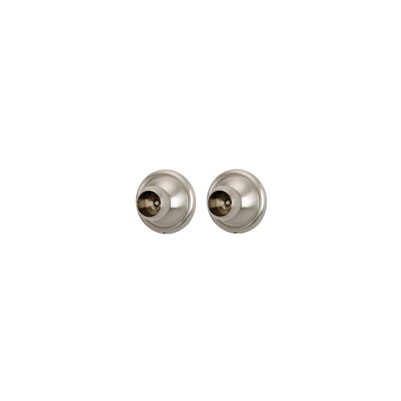 Yale Shower Rod Brackets, Satin Nickel