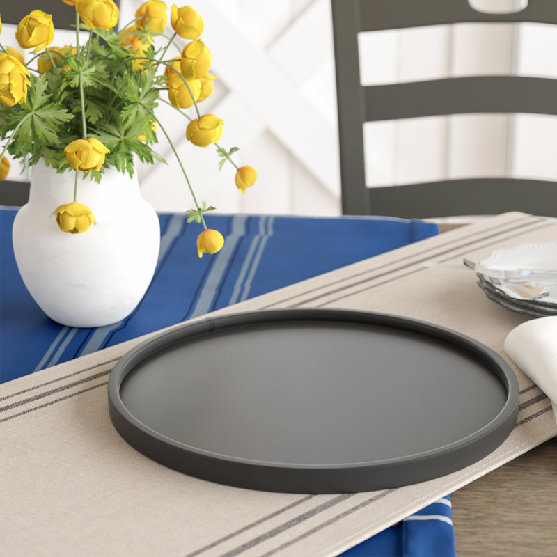 Ebern Designs Botsford Plastic Tray, Black