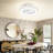 7" Jahsim LED Flush Mount Ceiling Fan with Remote Control and Light Kit Included