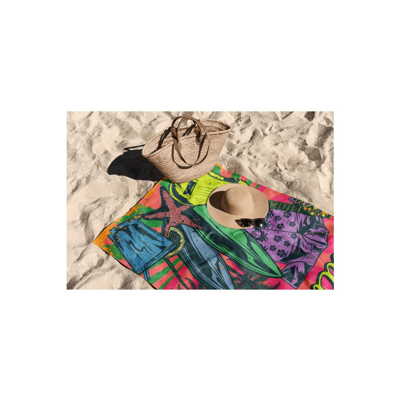 Ultra-Soft Beach Towel, 30 x 59 Inches | 70% Polyester / 30% Polyamide, Microfilament Fabric | Quick-Dry, Lightweight & Compact for Travel | Perfect for Beach, Pool, Gym, and Outdoor Adventures