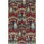Ikat Area Rug in Red