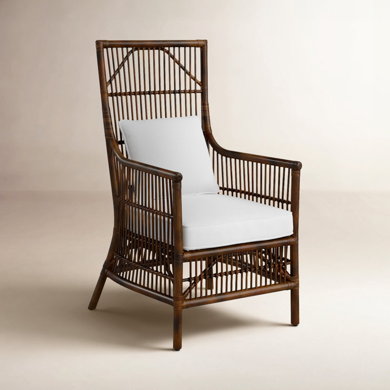 Barkley Rattan Armchair, Dark Brown