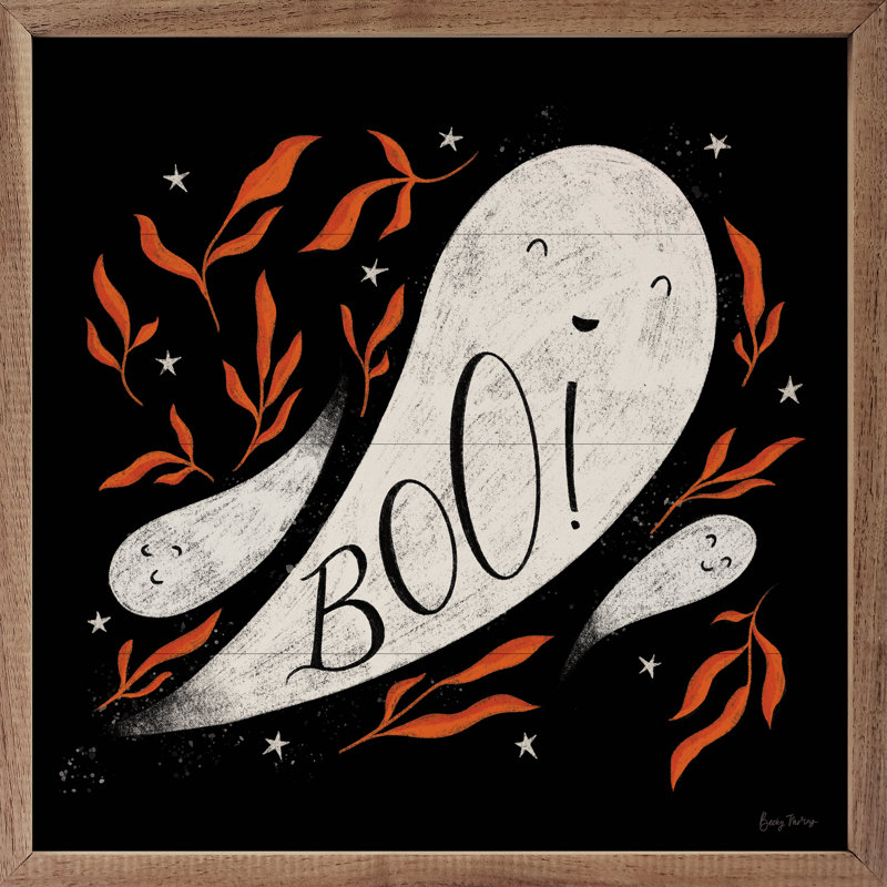 Mignon Halloween Boo III par Becky Thorns, H 4 po x l 4 po