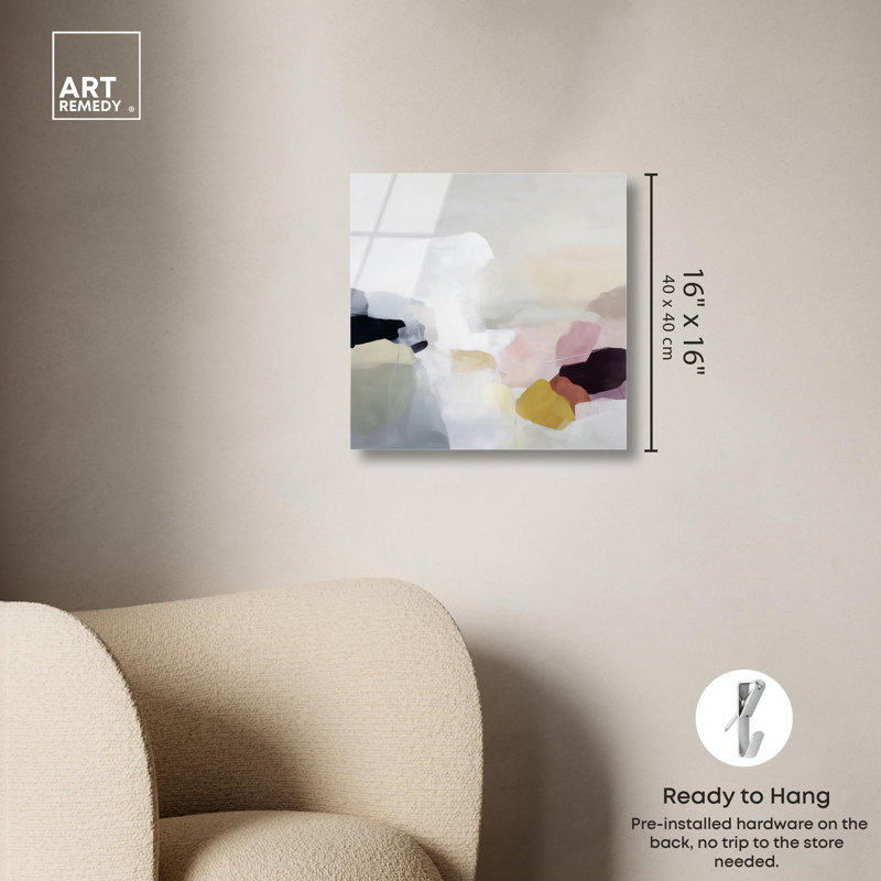 «Ephemeral Vista Blue Decor» par Art Remedy, H 16 po x l 16 po