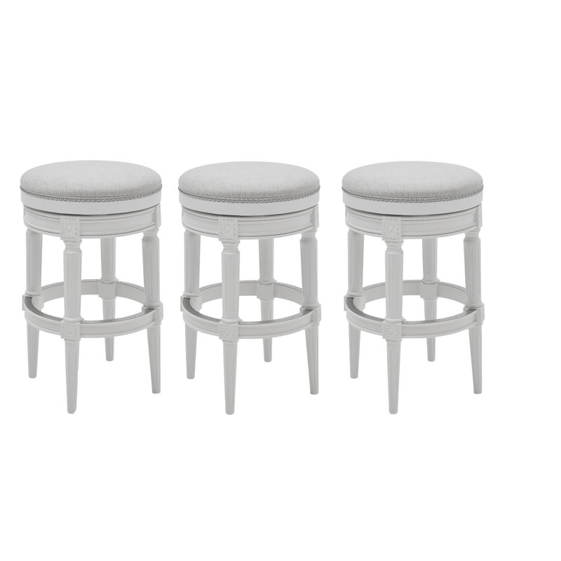 Tabouret de bar et de comptoir Mehar, Tabouret de bar (siège d'une hauteur de 31 po), 3, Albâtre