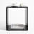 Modern Metal Open Cube Storage Side Table-1564941106