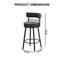 Ensemble de 2 tabourets pivotants Simone