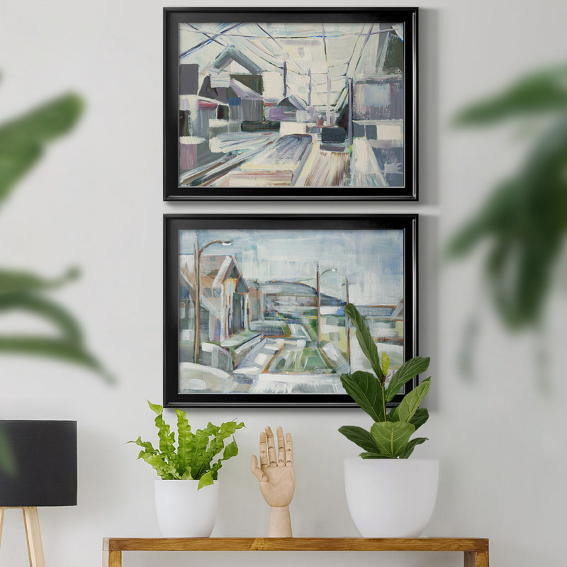 " Pointed Out " 2 - Pieces, Black Framed Canvas, 22.5" H x 30.5" W x 1.5" D, No Mat