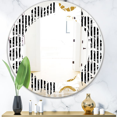Miroir mural à motif géométrique vertical