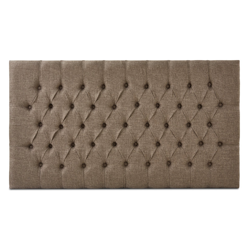 Breland Upholstered Headboard, Small Single (2'6), Linoso Silver