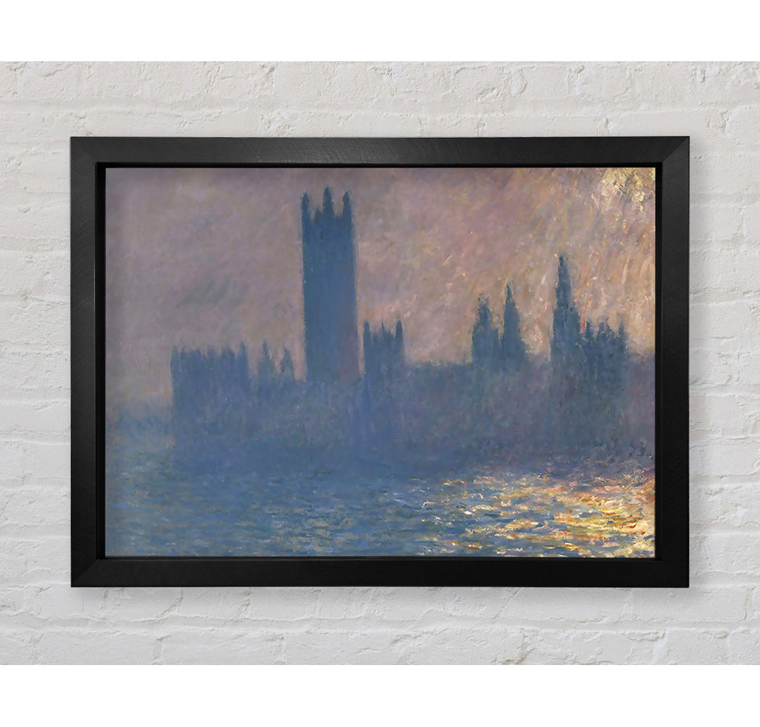 Houses of Parliament von Claude Monet - Einzelne Bilderrahmen Kunstdrucke