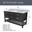 Ensemble de meuble-lavabo double 60 po