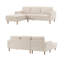 Canapé modulaire rembourré 2 pièces en L 84 po 2 pièces-1817276102
