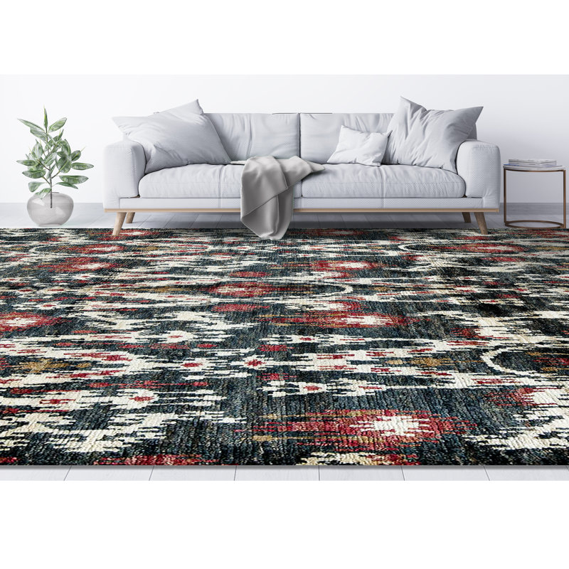 Hand-Knotted High-Quality Dark Green Area Rug