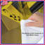 Édredon jaune et noir abstrait-129975148