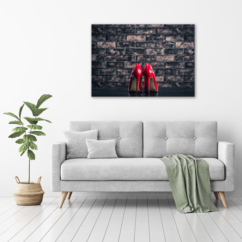 Red Heels - Wrapped Canvas Print