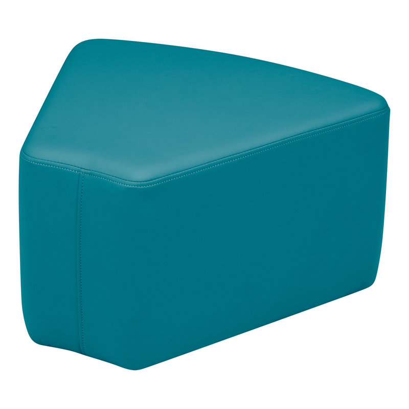 Pro Series Upholstered Wedge Ottoman 12" Height, Teal