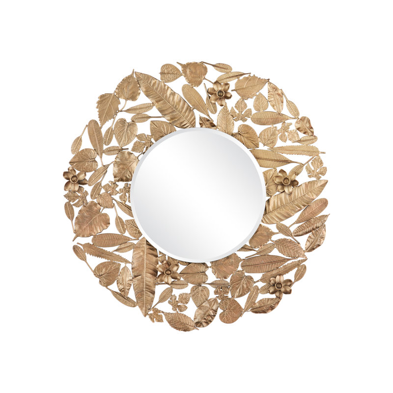 Round Framed Wall Mirror