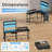 HLDIRECT 59 Inch Reversible L-Shaped Gaming Desk with LED Lights, Power Outlets & Drawer, 2-Person Home Office Desk with Monitor Stand, Shelves & Storage Bag, for Gaming, Work & Streaming, Rustic Brown-118621460-118621461